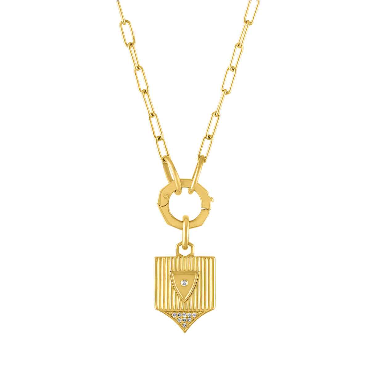 CHARM HOLDER, Charm Necklace, Necklace Pendant, Gold … - Gem