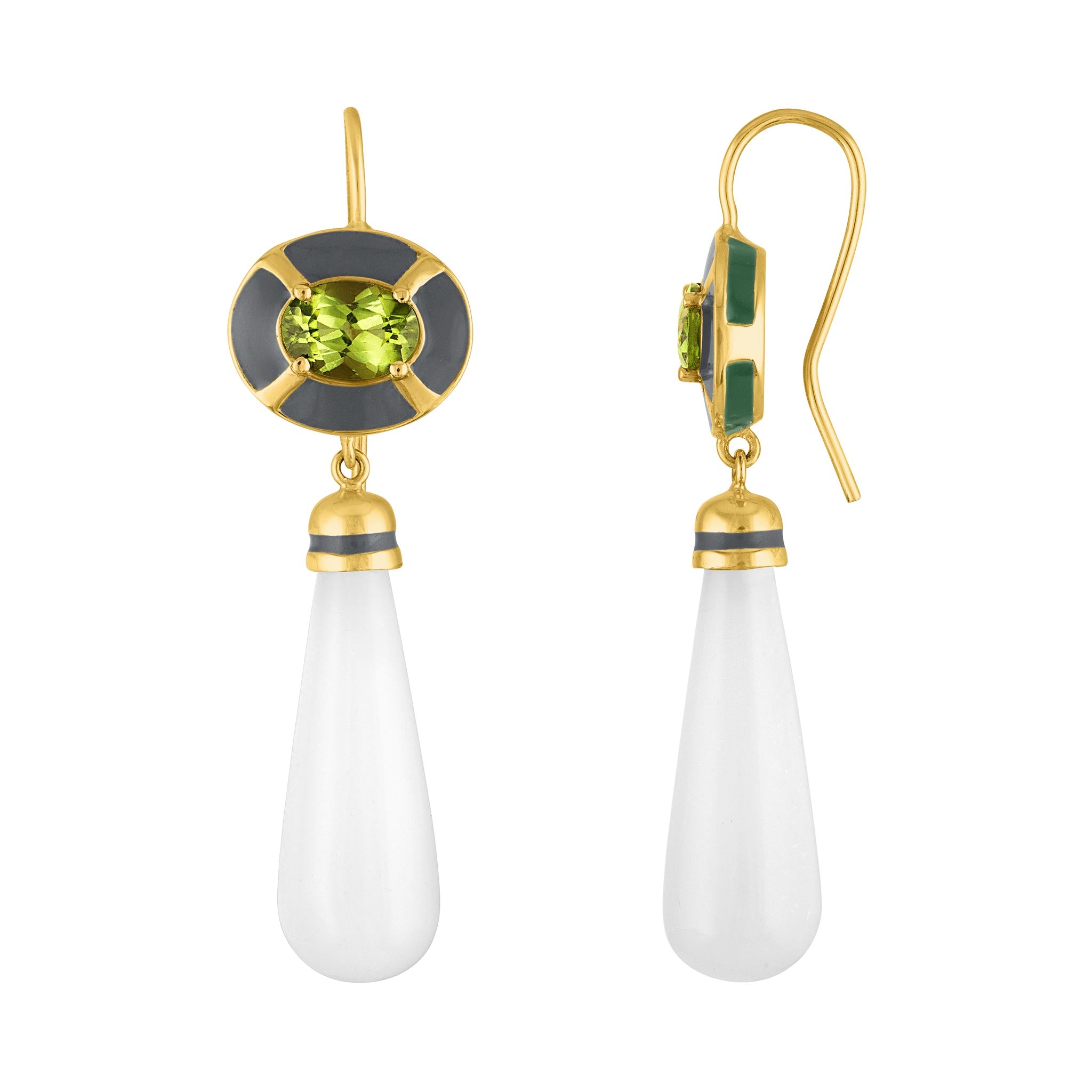 Amy Glaswand Fine Jewelry | Earrings | POP Nouveau Enamel Drops