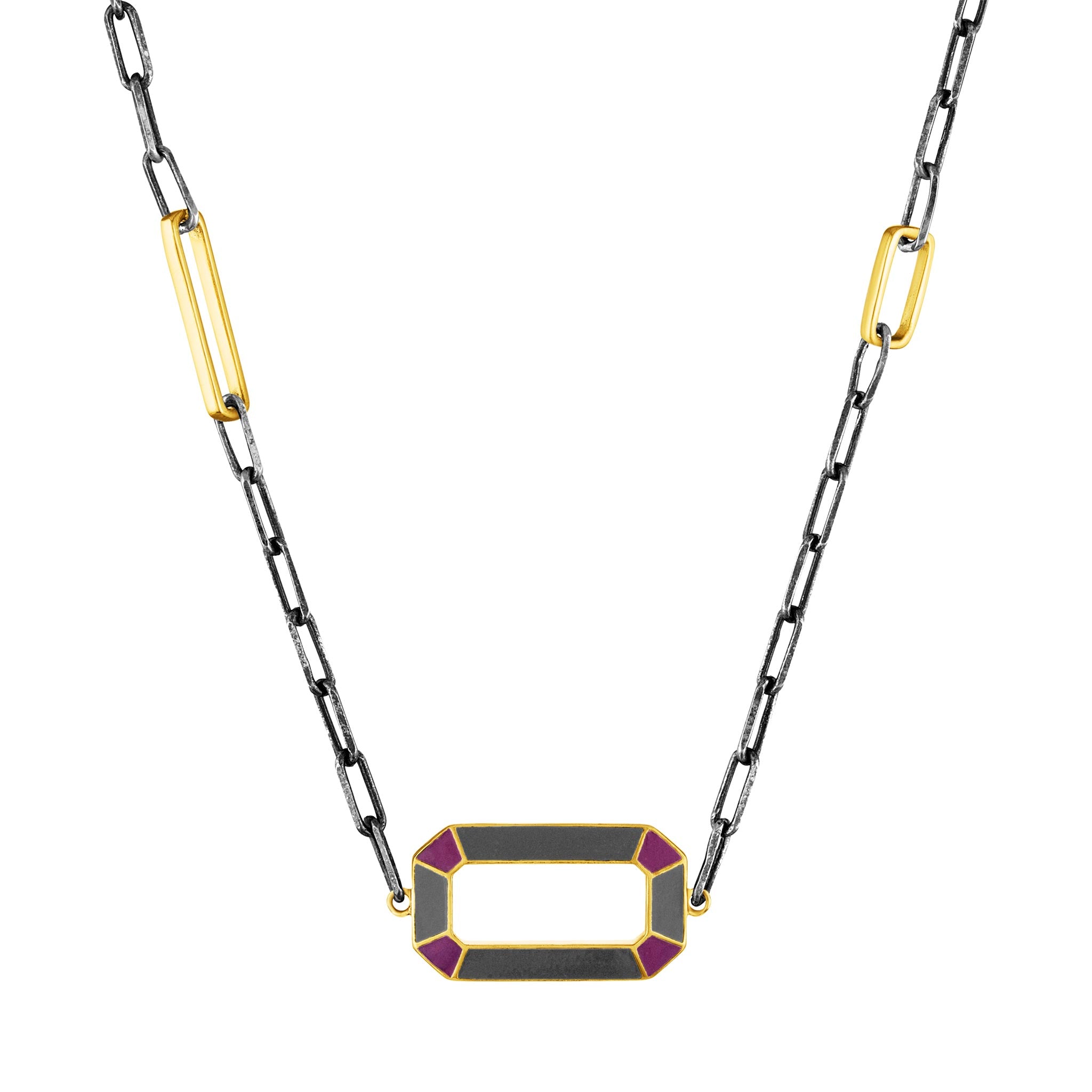 Amy Glaswand Fine Jewelry | Necklaces | Pop Geo Hex Pendant Necklace