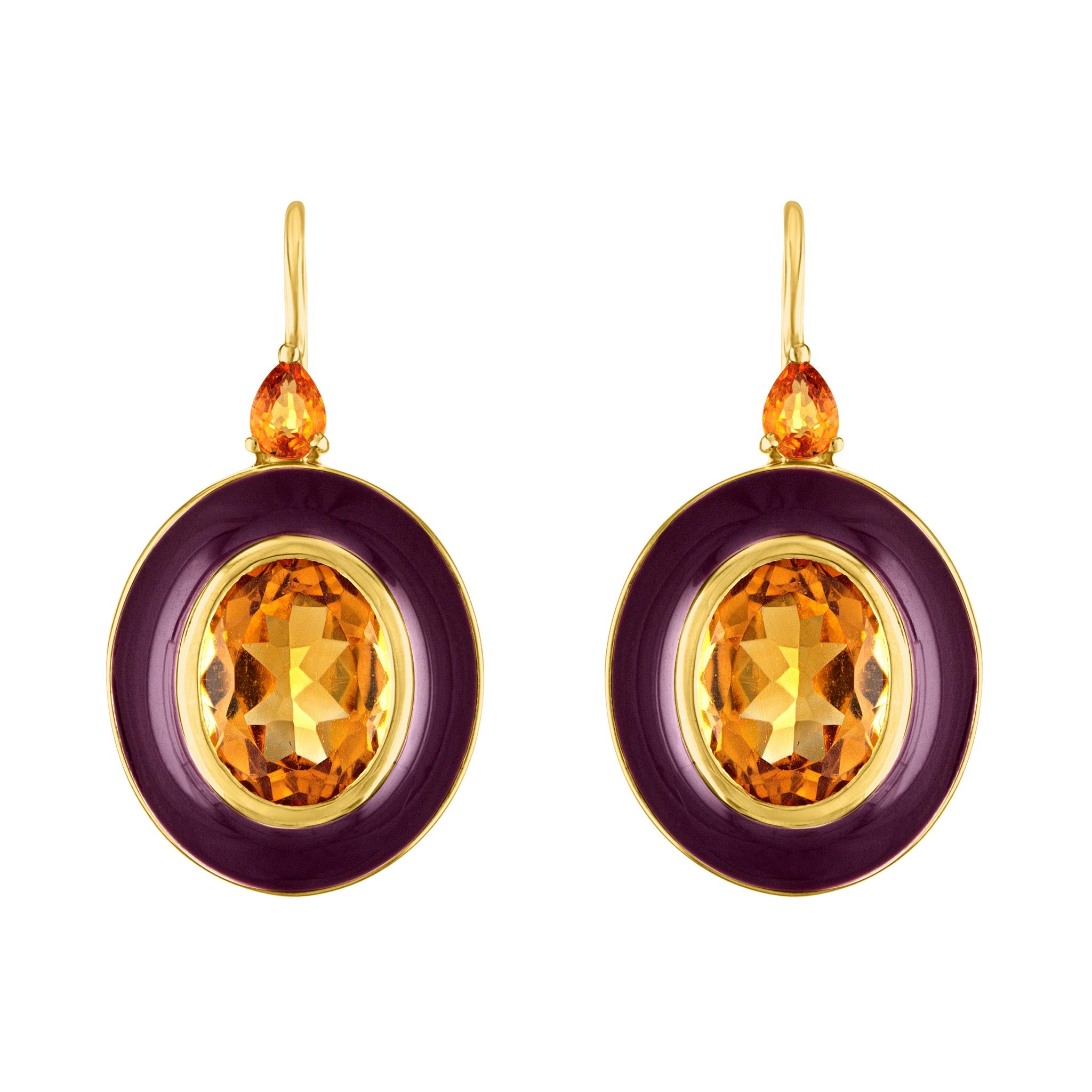 Amy Glaswand Fine Jewelry | Earrings | Royal Pop Enamel Earrings